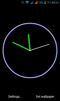 Adi Analog Clock Live Wallpaper android App screenshot 2