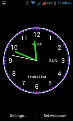 Adi Analog Clock Live Wallpaper android App screenshot 4